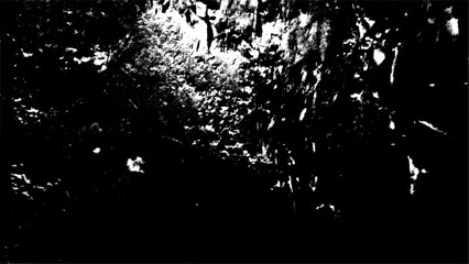 Distressed Grungy Black and White Texture Overlay Background Illustration