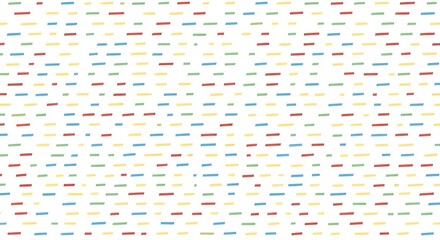 Modern Seamless Pattern with Colorful Broken Lines and Geometric Fragments