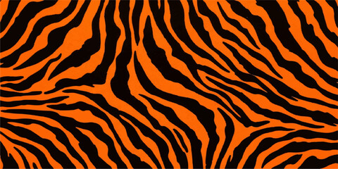 Seamless tiger skin texture and zebra stripe pattern design featuring wild animal fur print for a nature inspired safari wildlife wallpaper or fabric vector © MDJAHIRULISLAM