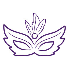 Obraz premium Mardi Gras mask doodle icons. Hand drawn clipart for stickers, greeting cards, wrapping.