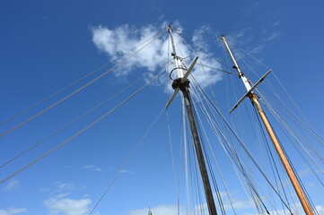 Obraz premium Mast eines Segelschiffs