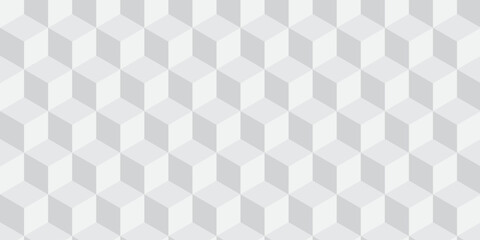 Obraz premium abstract white creative cubes decoration triangle wall and wallpaper textile vector square tile, mosaic endless repeat hexagon block texture background.