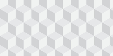 abstract white creative cubes decoration triangle wall and wallpaper textile vector square tile, mosaic endless repeat hexagon block texture background.