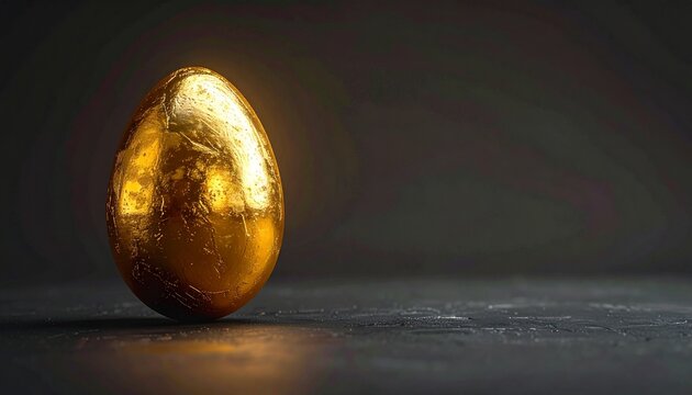 Goldenes Osterei als modernes Symbol