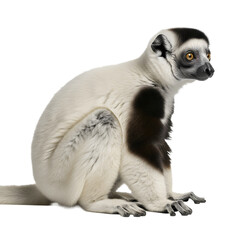 Obraz premium Ring tailed lemur isolated on transparent background