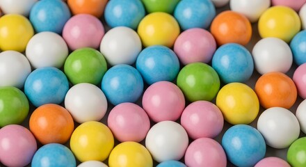 Colorful easter eggs in various shades and sizes