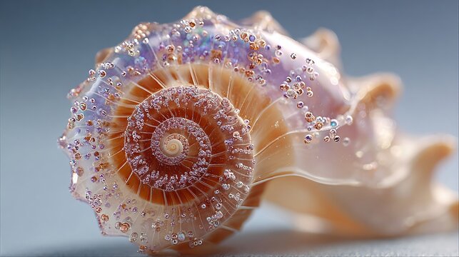 Soft Light Macro of Marine Texture