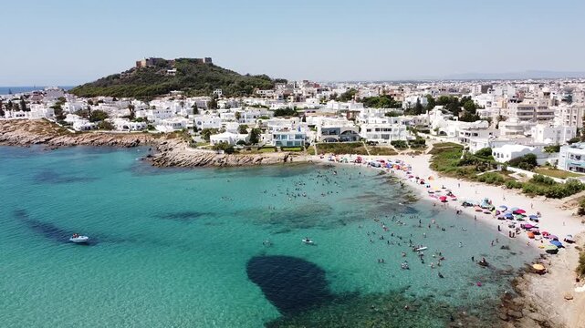 Kelibia From the skies - Drone Shot - Tunisia Beach
