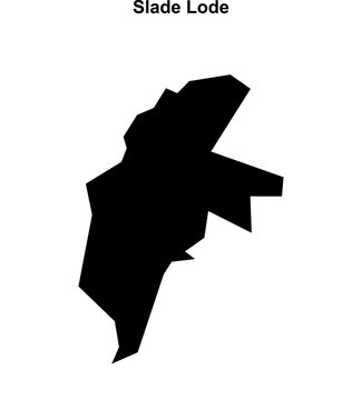 Slade Lode (England) blank outline map