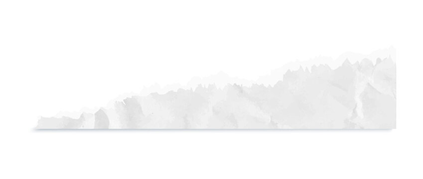 Torn paper corner vector features white abstract rip angle design. Rough texture piece similar sticky note, isolated blank cardboard craft element. Notebook texture vector piece.