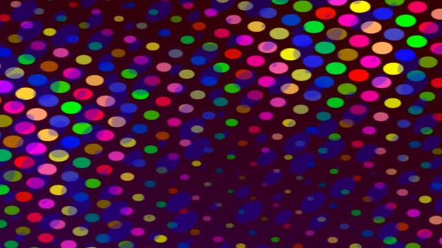 Vibrant Colorful Dots Pattern Background Animation