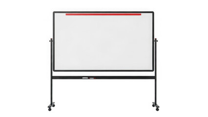 Obraz premium Modern mobile whiteboard with wheels