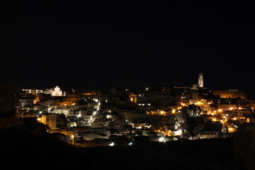 Matera bei Nacht