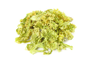 Crispy Dried Cauliflower Yunnan Sichuan Chinese Vegetables Cooking Ingredient White Background