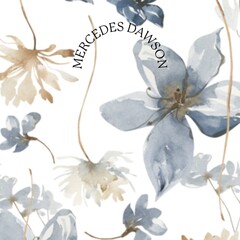 Binder Cover Flowers Vintage 