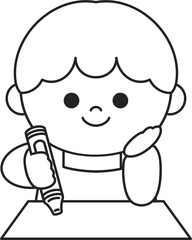 Obraz premium drawing character