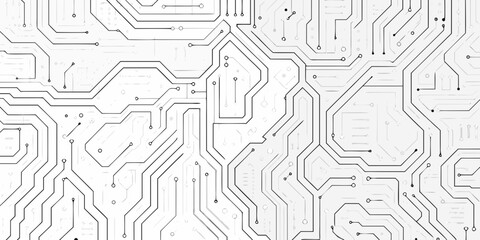 Intricate network of circuit board pathways a detailed technological background