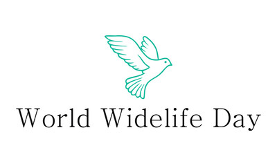 World wide life day concept vector design. World wide life day typography. Wide life day logo design. 