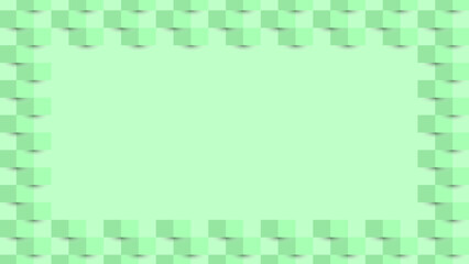 Abstract Green Wall Block Pattern with blank for copy space