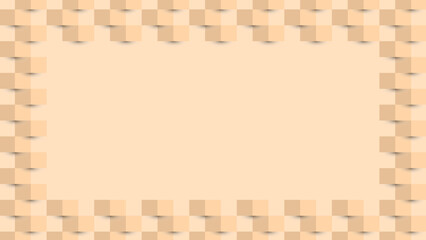 Abstract Orange Wall Block Pattern with blank for copy space