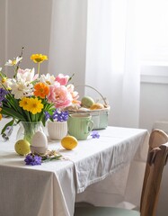 Fr&uuml;hlingshafte Oster-Tischdeko