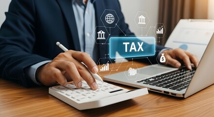 Tax preparation accounting finance business income tax return corporate tax calculator payment deadline