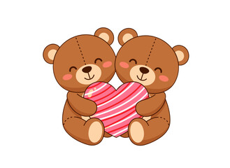 Naklejka premium teddy bear holding heart, kids plush toy, valentines day bear, love gift for children, soft stuffed bear, heart shaped gift, romantic kids toy, bear with heart symbol, child friendly love theme, sweet