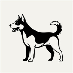 Obraz premium vector illustration of a Dog