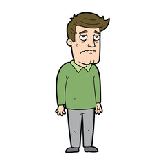 Obraz premium Man standing with angry facial expression