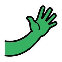 Obraz premium Hand waving in the air