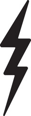 Zigzag thunderbolt electric power symbol vector