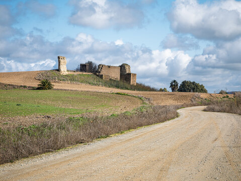 Ruins of Tejada la Nueva Castle, Paterna del Campo, Huelva.