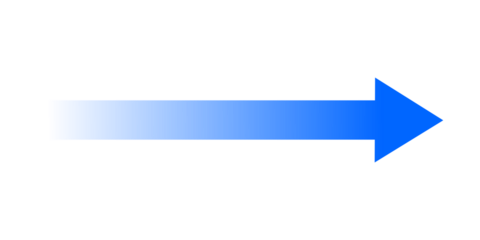 Blue gradient right arrow pointer