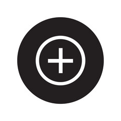 Fototapeta premium Vector Of Circle Add Plus Icon For UI_Circle Line Icon