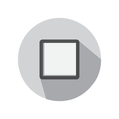 Fototapeta premium Rounded Check Box Icon For UI Web_Circle Flat Icon