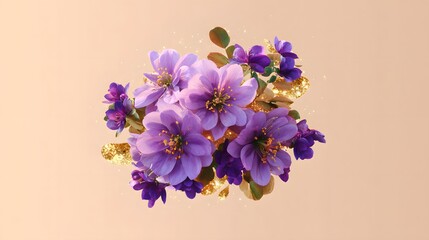 A close up of flowers