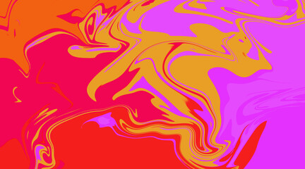 Pink and Orange Marble Illustration