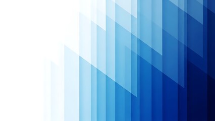 Abstract Blue Vertical Gradient Background with Translucent Bars and Geometric Shapes