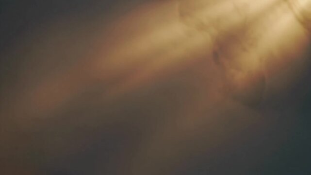 Warm light shining through dark mysterious environment