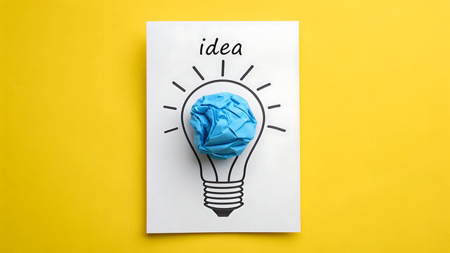 Creative light bulb idea representing innovation and inspiration