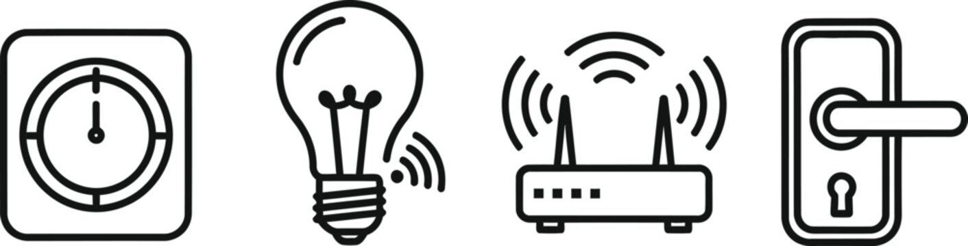 PrinCollection of smart home devices and automation iconst