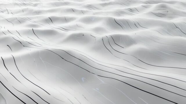 Abstract monochrome surface with undulating lines