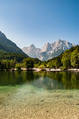 Fusine lakes in Italia close to Slovenia