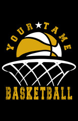 Fototapeta premium basketball players T-shirt design. vector template design