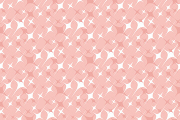 Soft pink star shape, sparkle seamless pattern. Sparkle pastel color background with starbursts for design