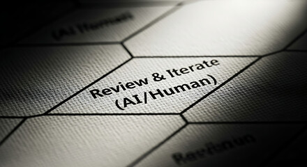 Review and iterate AI human collaboration process for artificial intelligence development and improvement strategies in business applications.