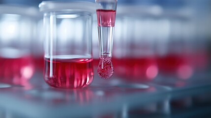 Scientist conducts IVF lab tests with precision and care