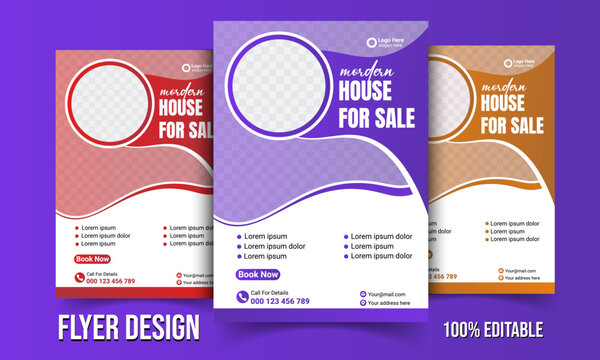 Modern Real Estate Flyer Design Template | Professional Property Marketing Layout