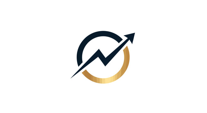 Business Growth and Financial Progress Icon for Company Branding and Digital Media