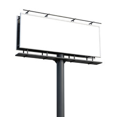 Obraz premium Empty billboard on pole